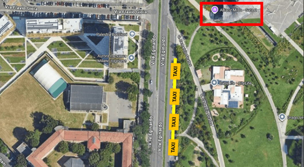 Mappa posteggio Fiera